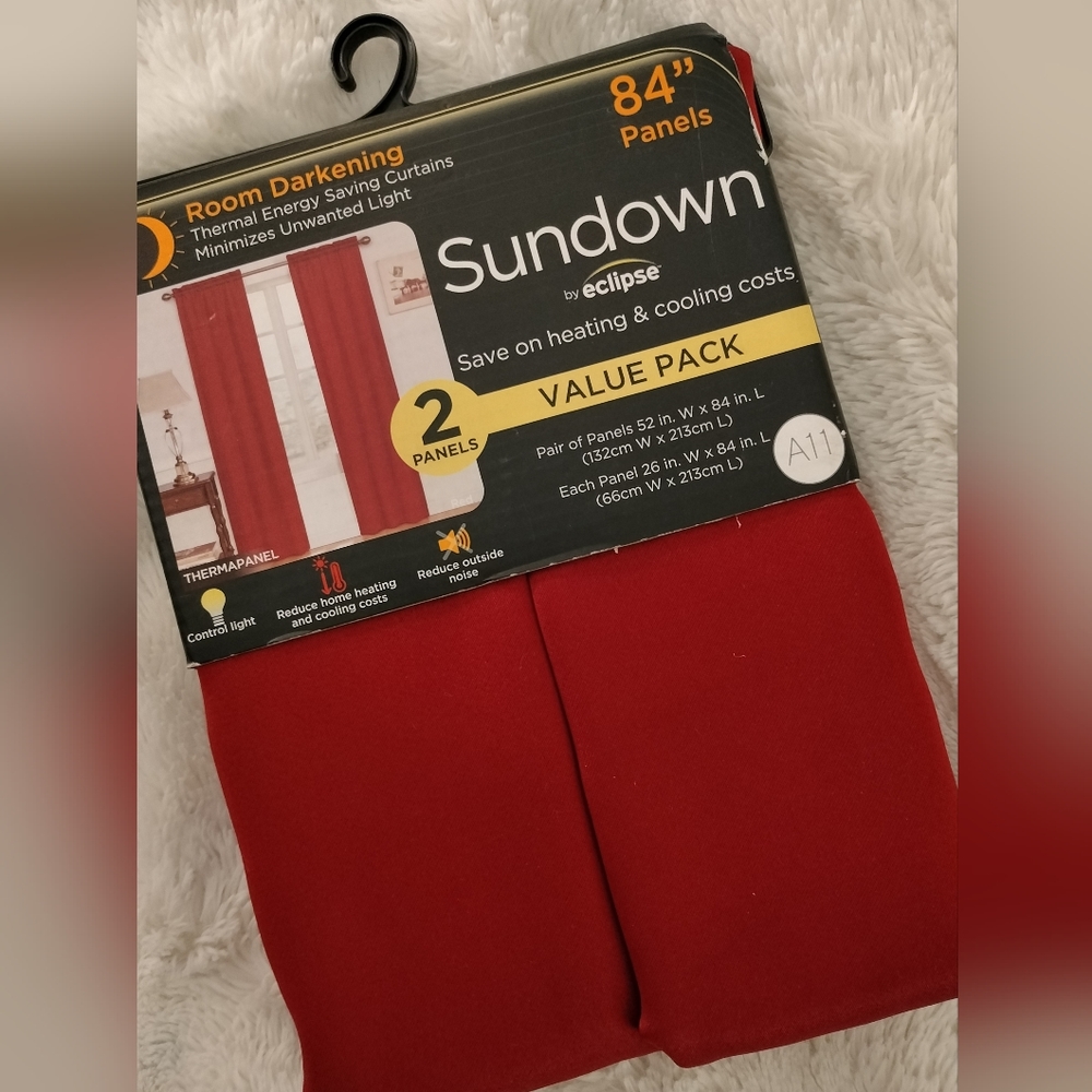 Sundown Room Darkening 84in 2-panel Curtains